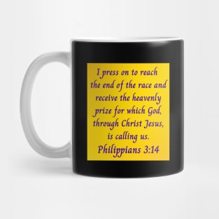 Bible Verse Philippians 3:14 Mug